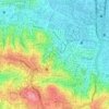 Topografische kaart Tegalsari, hoogte, reliëf