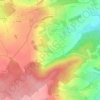 Topografische kaart Volkensberg, hoogte, reliëf