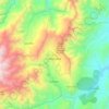 Topografische kaart Gramalote, hoogte, reliëf