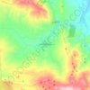 Topografische kaart Los Villares, hoogte, reliëf
