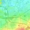Topografische kaart Somain, hoogte, reliëf