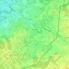 Topografische kaart Winterswijk Kotten, hoogte, reliëf