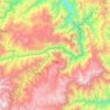 Topografische kaart Chaglla, hoogte, reliëf