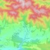 Topografische kaart Noceda del Bierzo, hoogte, reliëf