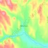 Topografische kaart Washburn, hoogte, reliëf