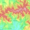 Topografische kaart Ždánice, hoogte, reliëf