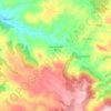 Topografische kaart Cascante del Río, hoogte, reliëf