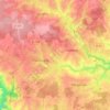 Topografische kaart Les Trois Moulins, hoogte, reliëf