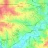 Topografische kaart Stanford Rivers, hoogte, reliëf