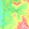 Topografische kaart Santa Gertrudes, hoogte, reliëf