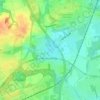 Topografische kaart Kirchderne, hoogte, reliëf