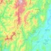 Topografische kaart Kayapa, hoogte, reliëf