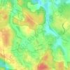Topografische kaart Wonolopo, hoogte, reliëf