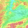 Topografische kaart Dinkelscherben, hoogte, reliëf