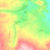 Topografische kaart Letux, hoogte, reliëf