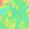 Topografische kaart Helgasjön, hoogte, reliëf