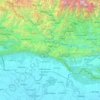 Topografische kaart लुम्बिनी अञ्चल, hoogte, reliëf