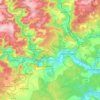 Topografische kaart 72488, hoogte, reliëf