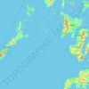 Topografische kaart Palawan, hoogte, reliëf