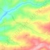 Topografische kaart Travancinha, hoogte, reliëf