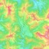 Topografische kaart Lus-la-Croix-Haute, hoogte, reliëf