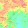 Topografische kaart Irepodun/Ifelodun, hoogte, reliëf