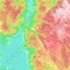 Topografische kaart Keppoch, hoogte, reliëf
