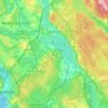 Topografische kaart Waverley, hoogte, reliëf