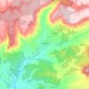 Topografische kaart Salmerón, hoogte, reliëf