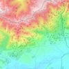 Topografische kaart Villanueva de la Vera, hoogte, reliëf