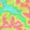 Topografische kaart Schoppernau, hoogte, reliëf