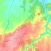 Topografische kaart La Encina, hoogte, reliëf