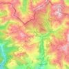 Topografische kaart Gistaín, hoogte, reliëf