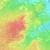 Topografische kaart Listrac-Médoc, hoogte, reliëf