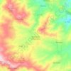 Topografische kaart Alcudia de Monteagud, hoogte, reliëf