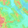 Topografische kaart Vontimitta, hoogte, reliëf