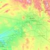 Topografische kaart Maricopa County, hoogte, reliëf