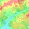 Topografische kaart Villanueva de Gumiel, hoogte, reliëf