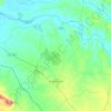Topografische kaart La Coronada, hoogte, reliëf