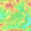 Topografische kaart Bernedo, hoogte, reliëf