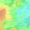 Topografische kaart Landébia, hoogte, reliëf