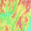 Topografische kaart Scotts Valley, hoogte, reliëf