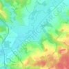 Topografische kaart Kaltenbrunn, hoogte, reliëf