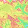 Topografische kaart Valle de Valdebezana, hoogte, reliëf