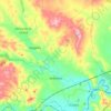 Topografische kaart Arándiga, hoogte, reliëf