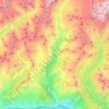 Topografische kaart Torrente Marmore, hoogte, reliëf