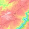 Topografische kaart Lagoaça, hoogte, reliëf