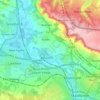 Topografische kaart Aylesford, hoogte, reliëf