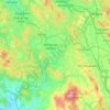Topografische kaart Sienna, hoogte, reliëf
