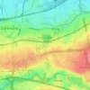 Topografische kaart Innenstadt Ost, hoogte, reliëf